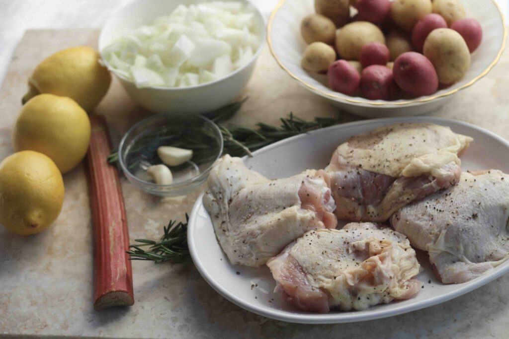 Lemon Rosemary Chicken with Rhubarb Mayonnaise Ingredients