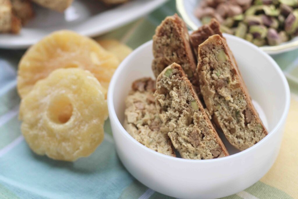 Pistachio Pineapple Biscotti