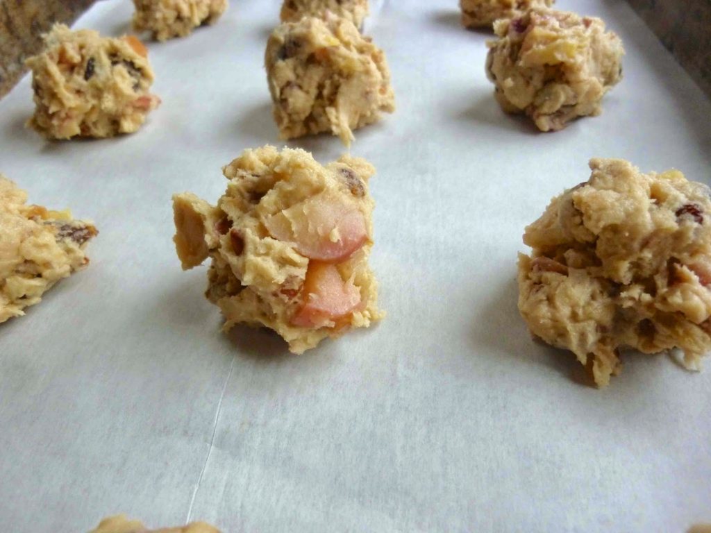 Egg Free Baked Apple Cookies unbaked