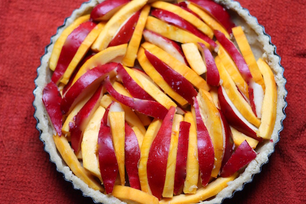 Red Pear Pumpkin Marzipan Pie