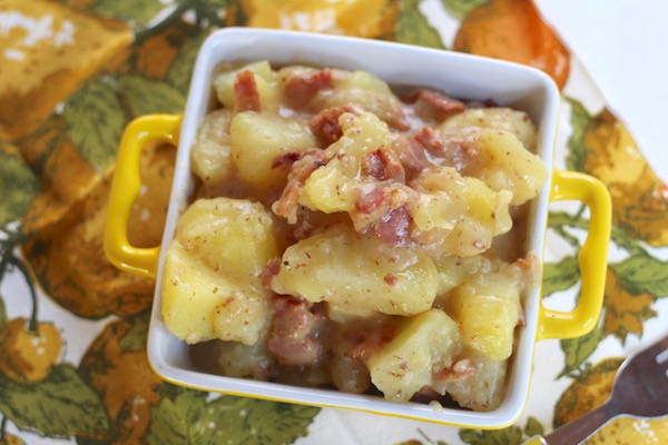 Warm Sour Potatoes with Bacon