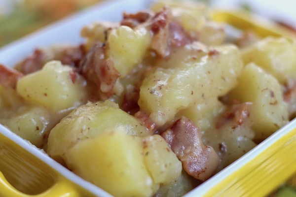 Warm Sour Potatoes with Bacon
