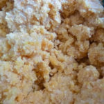 almond cornmeal cookie batter