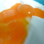 egg yolks in batter