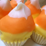 Candy Corn hi-hat cupcakes