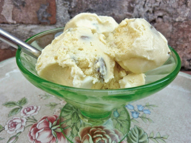 Pistachio White Chocolate Chip Banana Ice Cream