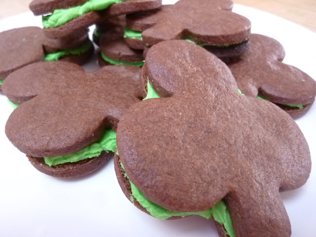 Chocolate Wintergreen Shamrock  Cookies
