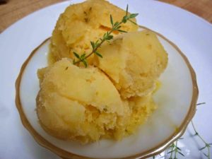 Easy Orange Thyme Sorbet