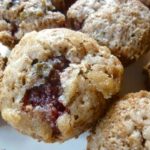Whole Wheat Strawberry Basil Muffins
