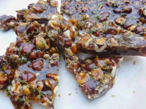 Brown Sugar rosemary Hazelnut Brittle