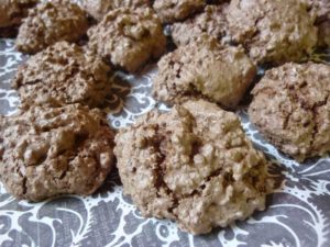 Chocolate Hazelnut Meringue Cookies