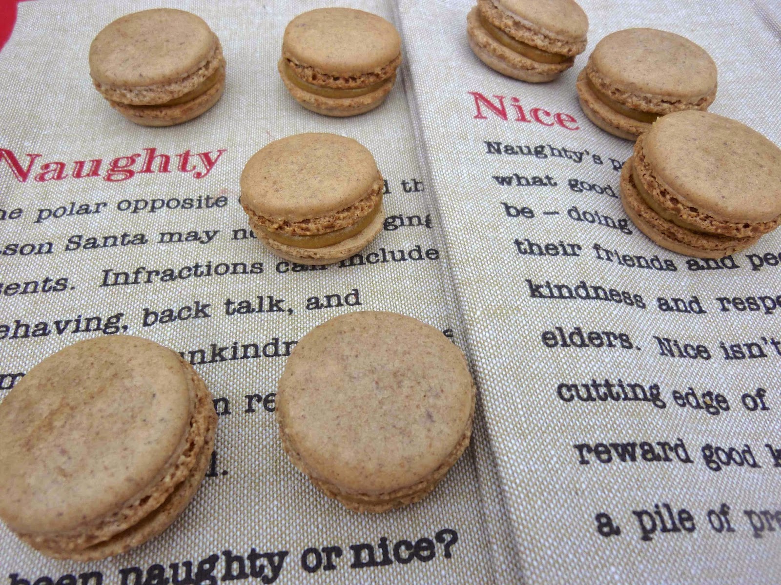 Gingerbread Spice French Macaronswith Molasses Buttercream Filling