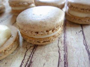 Allspice Cashew French Macaroons with Honey butter Cream Filling