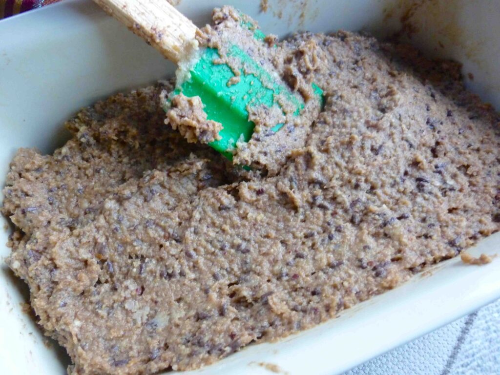 Chocolate Hazelnut Streusel Cake Batter