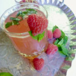 Rhubarb Raspberry Gin Fiz
