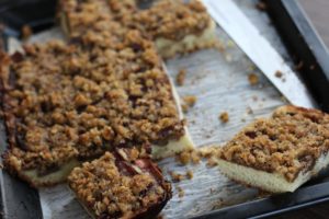 Pomegranate Soaked Apple Cake with Pistachio Streusel