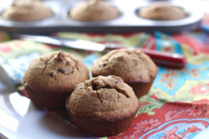 Banana Toasted Anise Seed Muffins with Cocoa Nibs