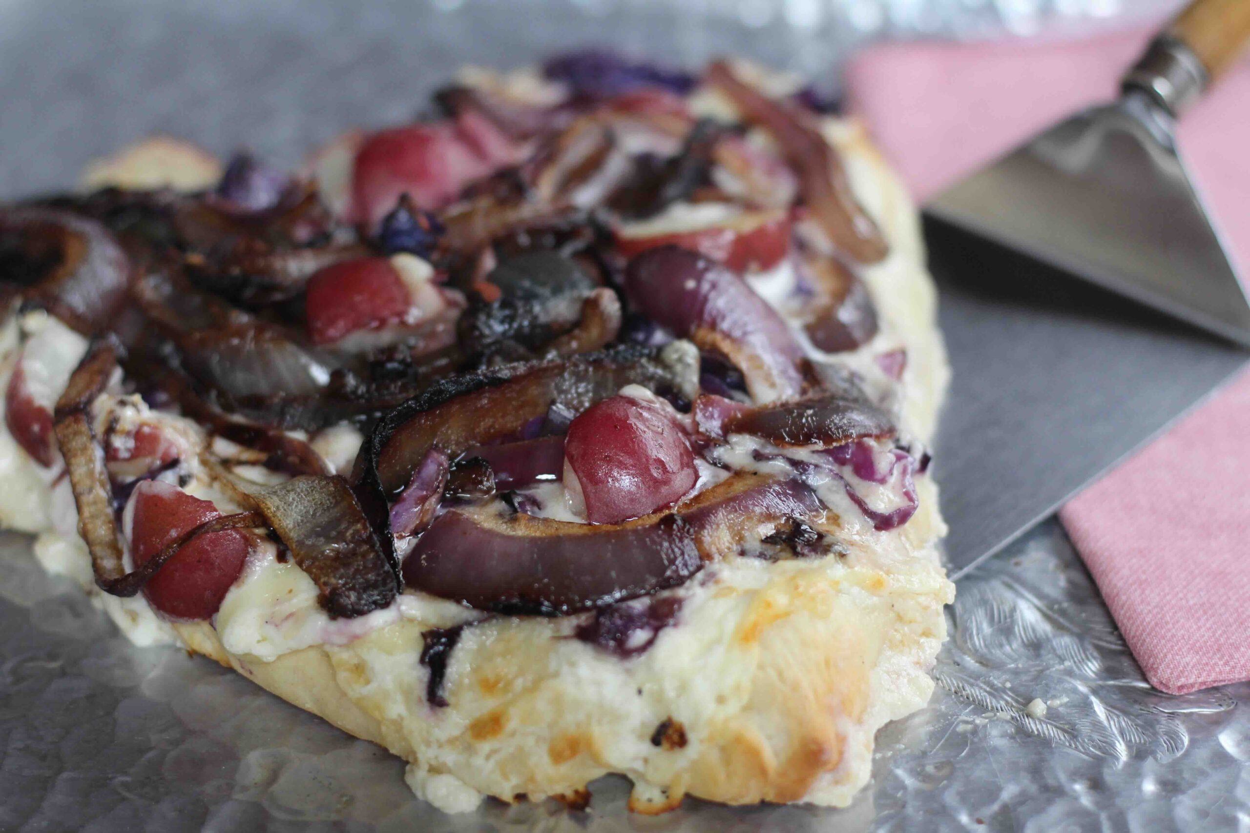 Red Cabbage and Potato Valentine's Flammkuchen 103