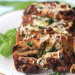 Cheesy Ramp Basil Pull-Apart Bread