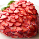 Strawberry Basil Heart Torte