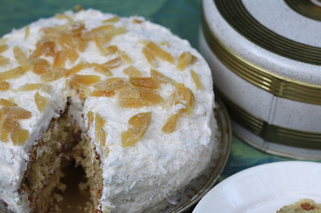 COCONUT GINGER LAYER CAKE