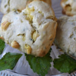 Lemon Balm Buttermilk Scones with Lemon Chips