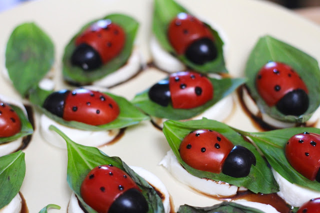 Ladybug Caprese Appetizer – Diary of a Mad Hausfrau