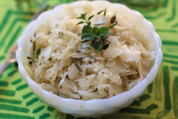 Creamy Fresh Herb Sauerkraut