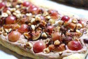 Fresh Fig Rosemary Hazelnut Puff Pastry Tart