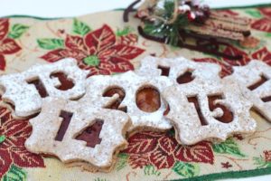 Hazelnut Hibiscus Advent Calendar Linzer Cookies