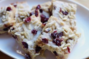 Quince Cranberry Almond Bars