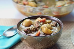 Dark Beer Horseradish Beef Stew