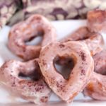 Heart Shaped Hibiscus Buttermilk Doughnuts