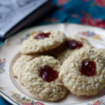 Cherry Oatmeal Thumbprint Cookies