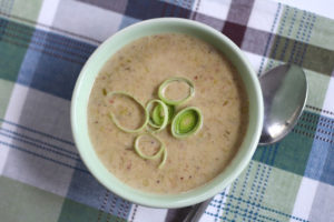 Leek Mustard Bacon Soup