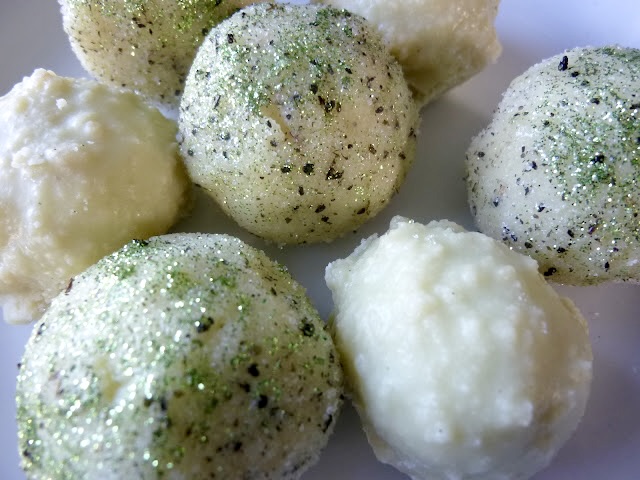 WHITE CHOCOLATE MINT WASABI TRUFFLES