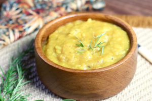 Potato Turmeric Soup with Fresh Rosemary