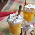 Apple Brandy Punch with Marzipan Whipped Cream