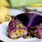 butternut squash sauerkraut quinoa cabbage rolls