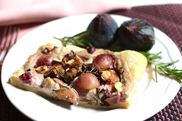 Fresh Fig Rosemary Hazelnut Tart