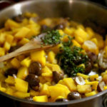 Pumpkin with Chestnuts & Shallots