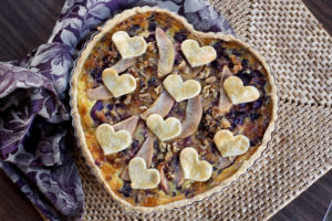 Pear Gouda Cabbage Tart