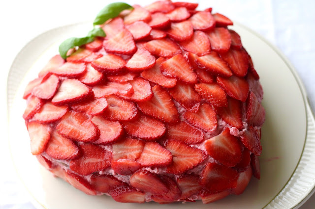 Strawberry Basil Torte
