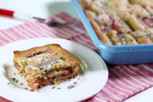 Rhubarb Lavender Cake