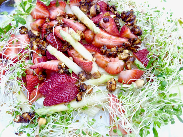 White Asparagus Strawberry Salad