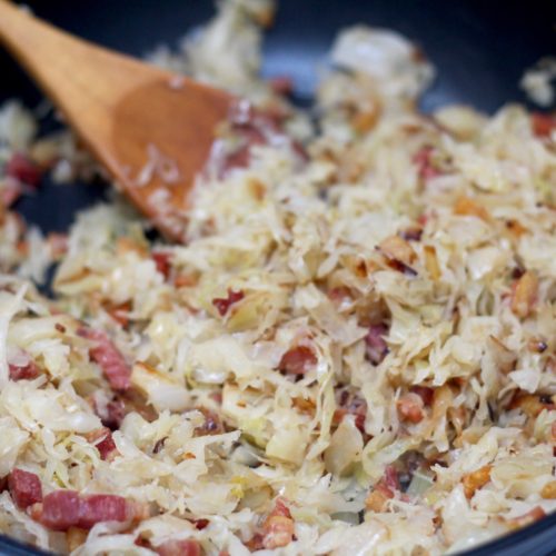 Sauerkraut, Speck, and Chive Stuffed Potatoes with Gouda – Diary of a ...