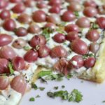 Gooseberry Lemon Cream Puff Pastry Tart