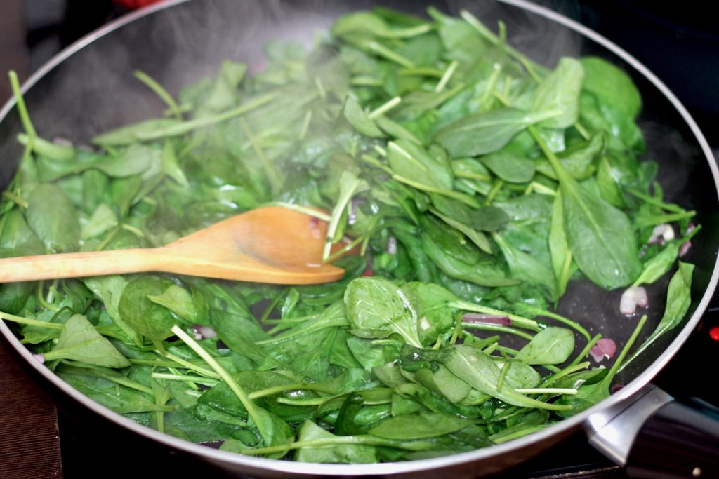 Cooking fresh greens