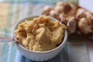 Roasted Smoked Garlic hummus