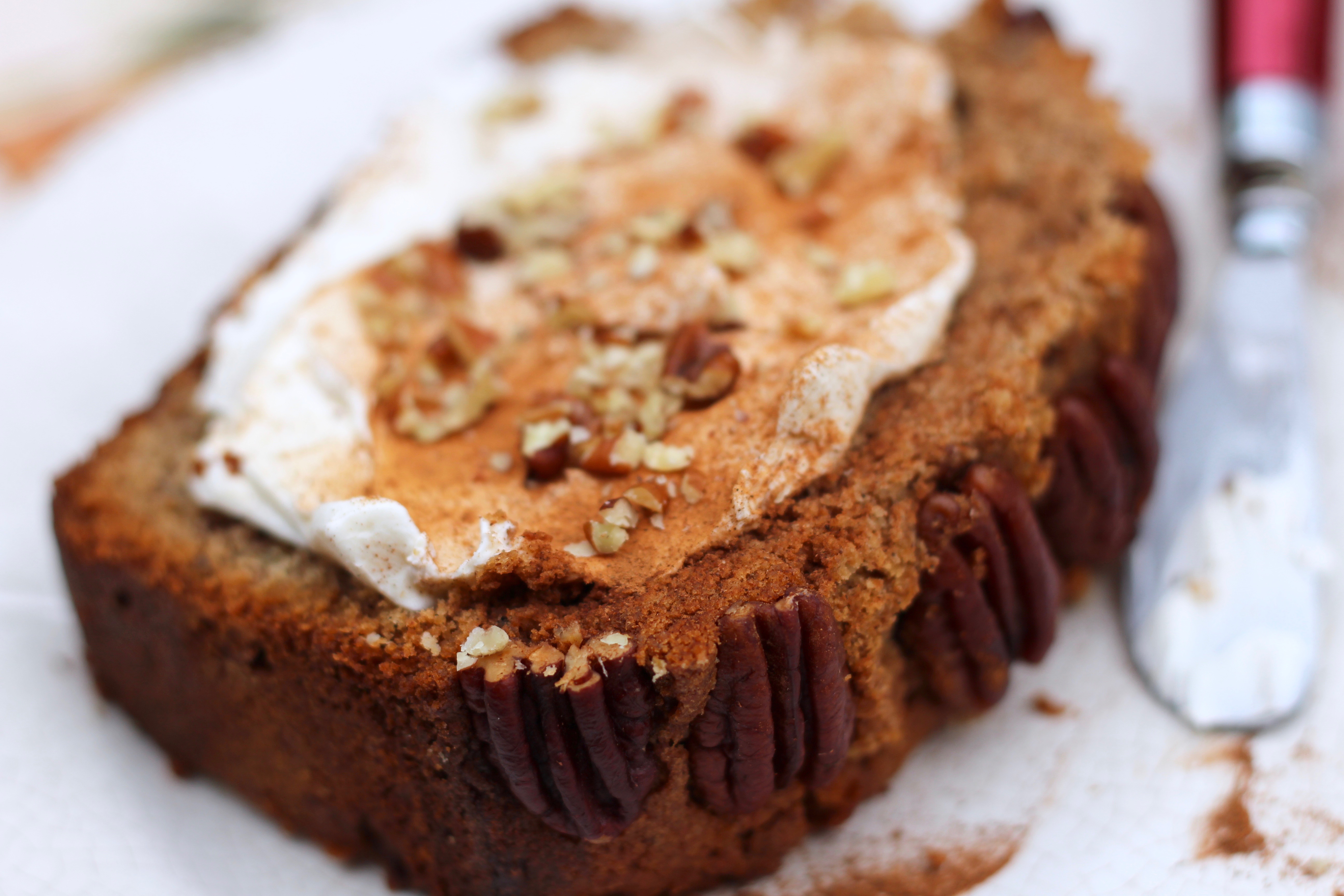 Apple Spice Pecan Loaf Cake